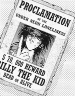 Affiche annonçant la récompense pour l'arrestation de Billy the Kid