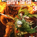 Couverture japonaise du tome 3 de L'Attaque des Titans - Before the Fall