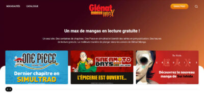Le site internet Glénat Manga Max