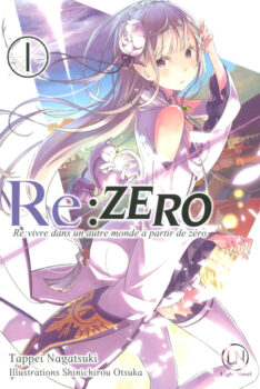 Couverture française du tome 1 du light novel Re:Zero