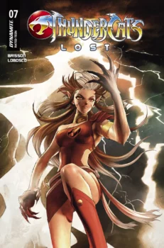 Couverture alternative du tome 7 de Thundercats Lost dessinée par Satoshi Shiki