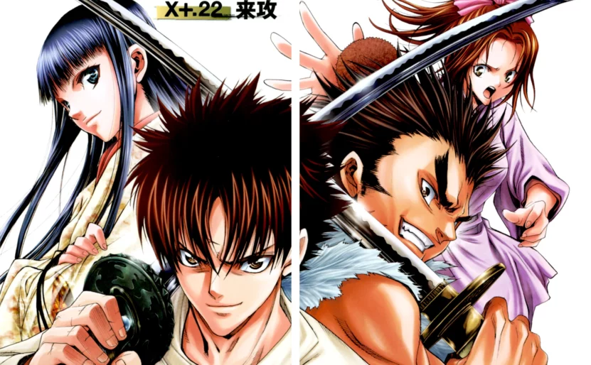 Pages couleur du tome 6 de XBlade Cross