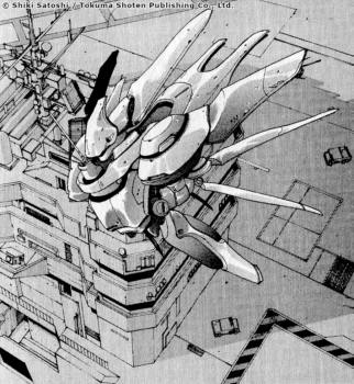 La navette de la GLF au-dessus du porte-avions