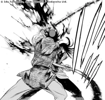 La fin du duel entre Tora et Tadaemon Shirayuki Magami