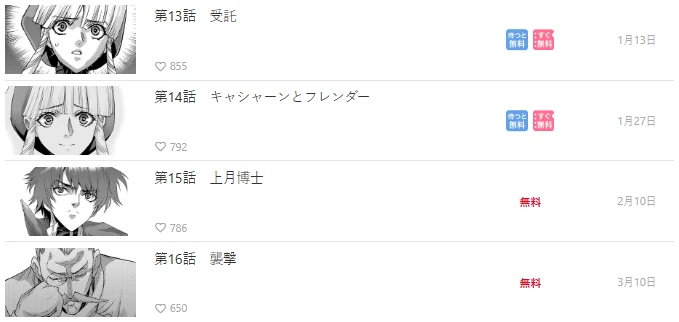 Les chapitres de Casshern R prépubliés en 2026