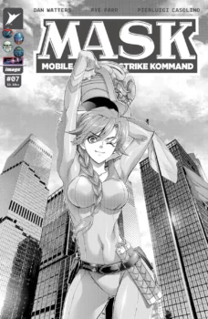Couverture alternative de M.A.S.K. dessinée par Satoshi Shiki